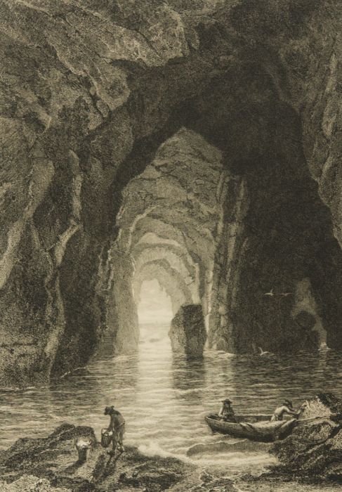 Louis-Leroy (1812–1885) - Mid 19th Century Etching, Grotte de la Mer Sauvage