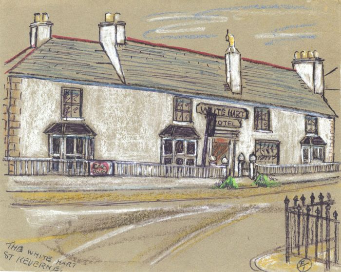 E.T. - Set of Four Mid 20th Century Mixed Media, Cornish Pubs