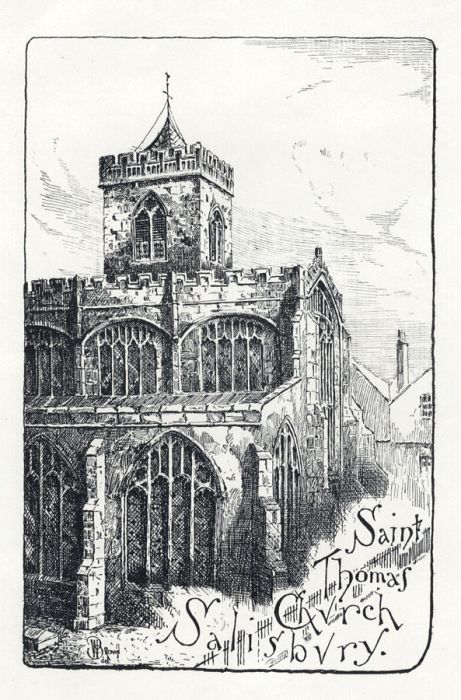 William Brown  - Late 19th Century Portfolio of Lithographs, Salisbury Scenes
