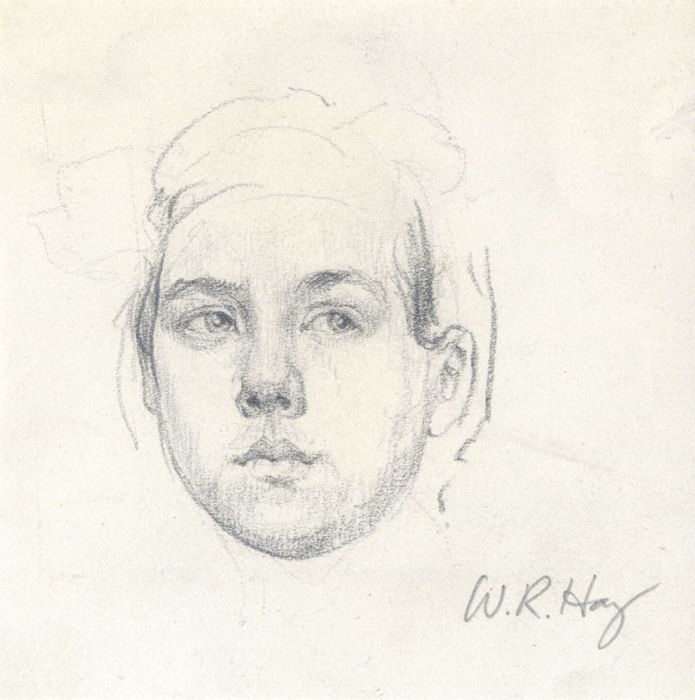 William Robert Hay - Early 20th Century Graphite Drawing, Portrait