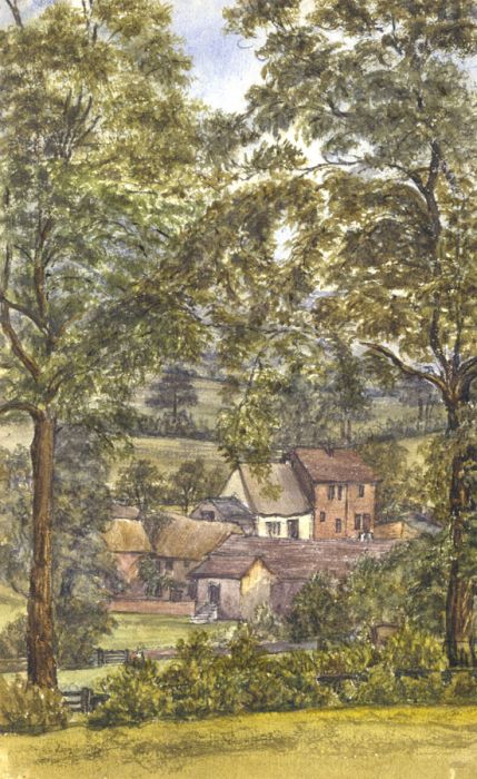 1884 Watercolour - Downham, Lancashire