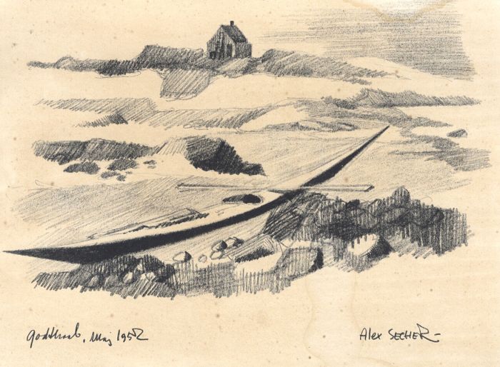 After Alex Secher - Pair of Mid 20th Century Lithographs, German Landscapes