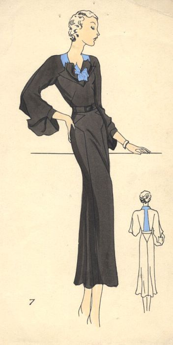 Madaleine Thiebaut - Paris c.1948 Lithograph, Fashion Illustration