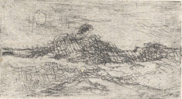 Nicholas Horsfield (1917-2005) - 1984 Etching, Dunes Sunset