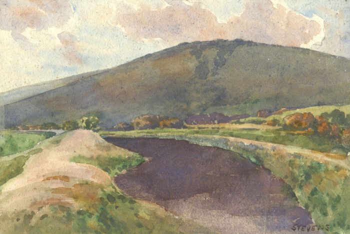 Henry P. Stevens - Signed Early 20th Century Watercolour, Near Alfriston, Sussex