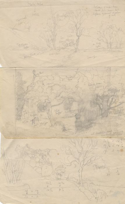 Henry P. Stevens - Group of 25 Early 20th Century Graphite Drawings, Landscapes