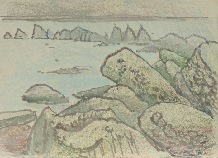 Rudolph Helmut Sauter (1895-1977) - Signed Mixed Media, The Flowering Beach