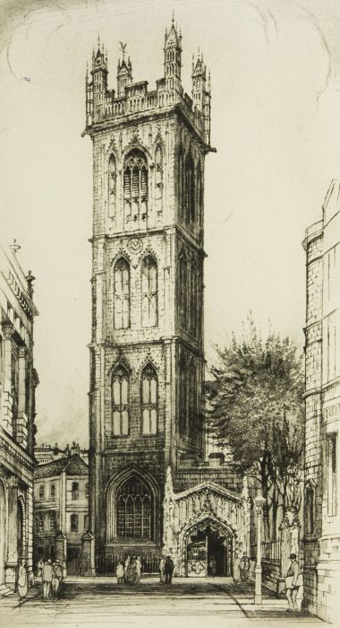 Edward Sharland (1884-1967) - Early 20th Century Etching, St. Stephen's Church