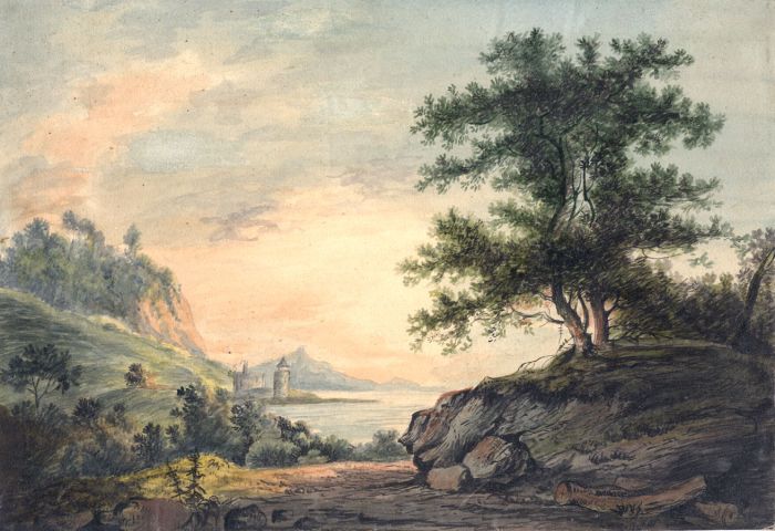 English School Early 19th Century Watercolour - Coastal Landscape