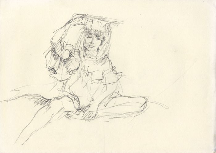 Maurice Feild (1905-1988) - 1970s Graphite Drawing, Study of a Young Girl