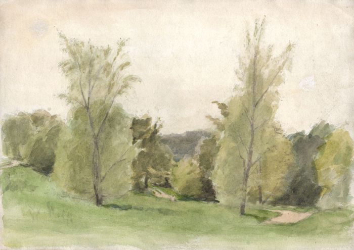 Maurice Feild (1905-1988) - 1970s Watercolour, Woodland Landscape