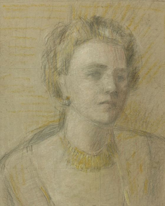 Maurice Feild (1905-1988) - Mid 20th Century Pastel, Portrait of a Woman 