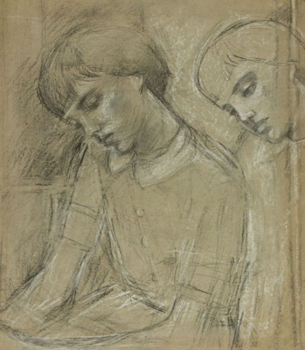 Maurice Feild (1905-1988) - Mid 20th Century Pastel, Portrait of Two Boys