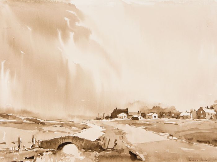 Sydney Vale FRSA - Signed Mid 20th Century Watercolour, River Landscape
