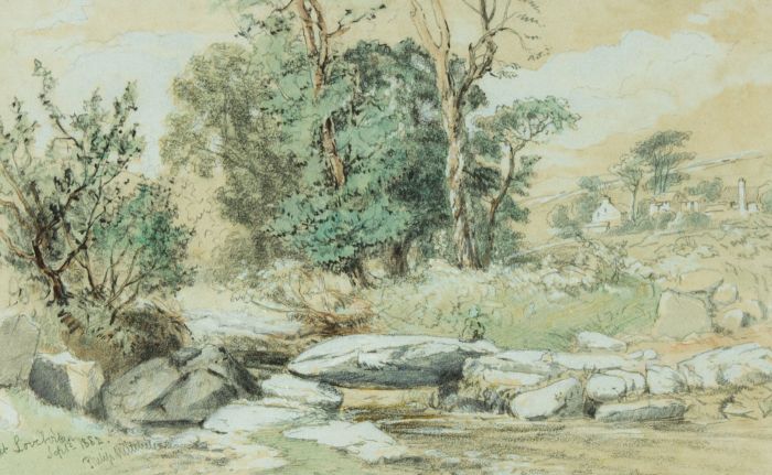 Philip Mitchell - 1882 Watercolour, English River Landscape