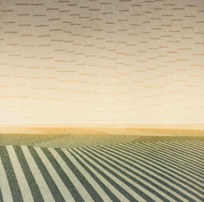 Jean Solombre (1948-2005) - 1981 Etching, Landscape at Sunset