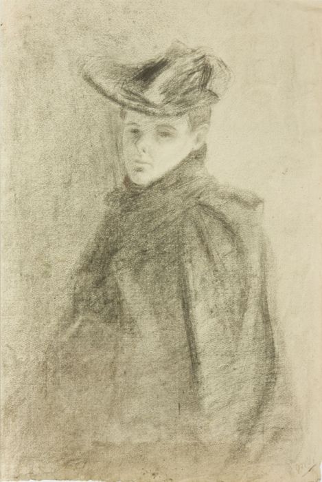 Late 19th Century Pastel - Portrait of a Woman 