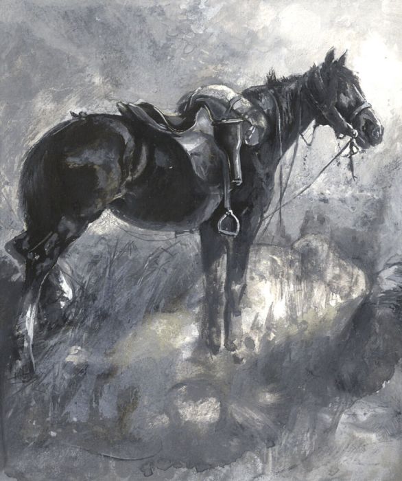 Attributed to F. William Burton - 19th Century Gouache, Horse