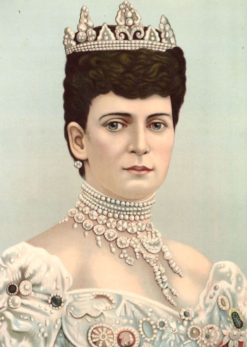 1924 Lithograph - Portrait of H.M. Queen Alexandra
