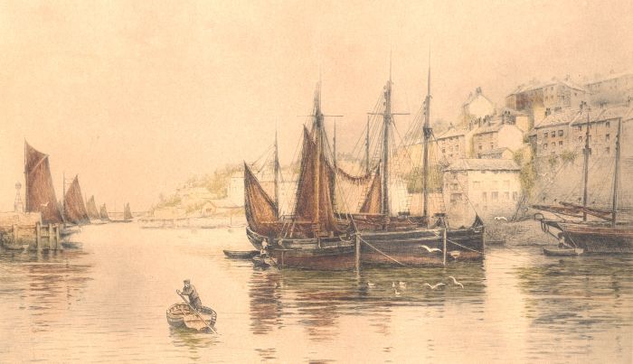 Henry George Walker (1876-1932) - Signed Etching, Harbour Scene