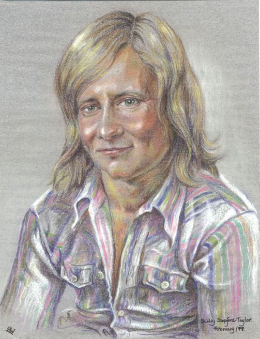 Shirley Stopford-Taylor (1935-2017) - 1977 Pastel, Portrait of Phil