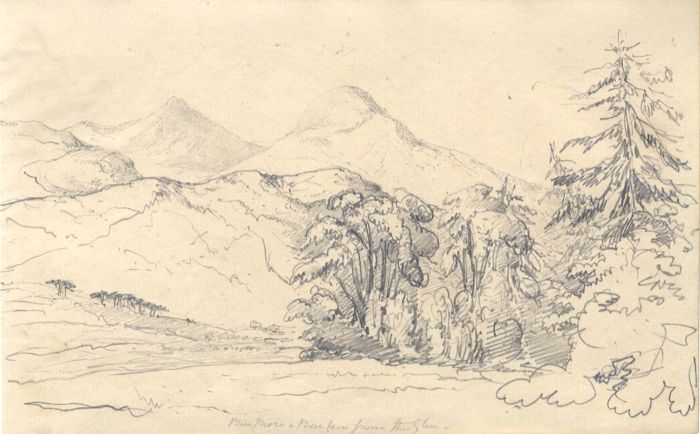 English School Mid 19th Century Graphite Drawing - Ben More