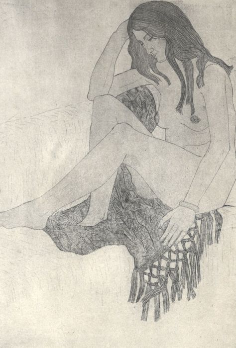 Thalia D. Campbell - 1976 Etching, Life Class