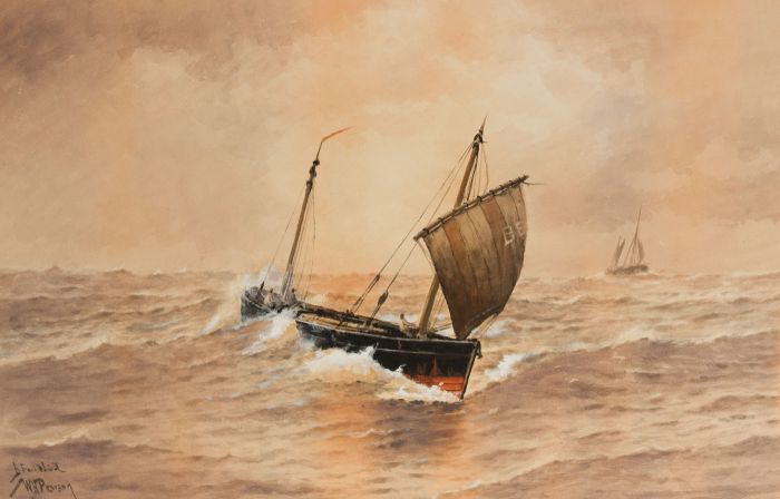W.H. Parson - Signed Early 19th Century Watercolour, A Fair Wind