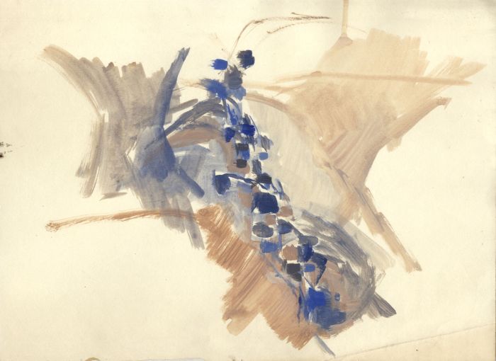 Birgit Skiold (1923-1982) - Mixed Media, Abstract Composition