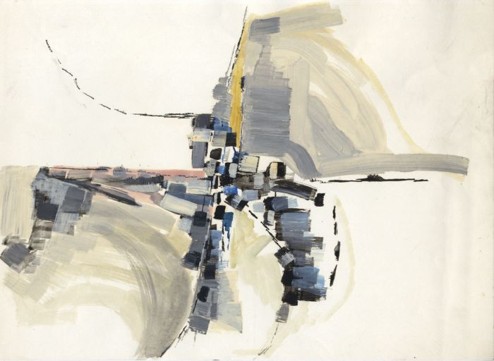 Birgit Skiold (1923-1982) - Mixed Media, Abstract Forms