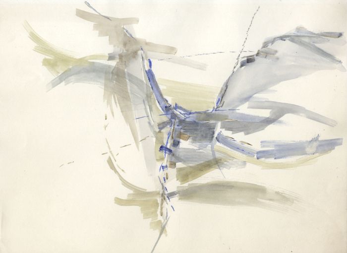 Birgit Skiold (1923-1982) - Watercolour, Abstract Composition