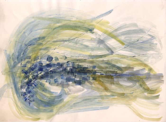 Birgit Skiold (1923-1982) - Watercolour, Abstract Composition