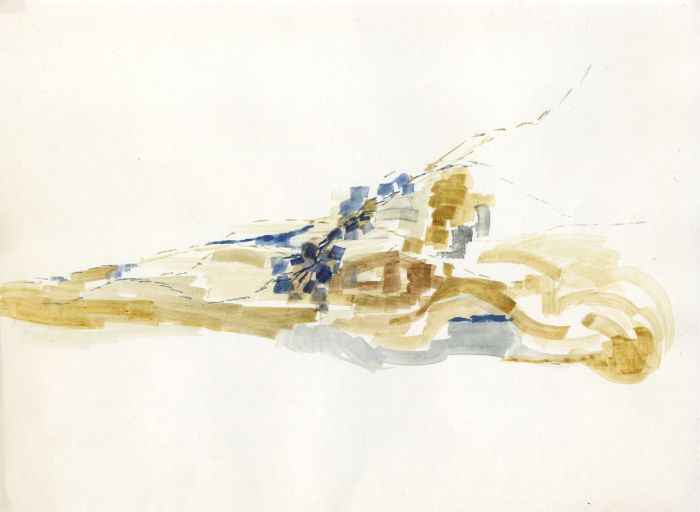 Birgit Skiold (1923-1982) - Watercolour, Abstract Form