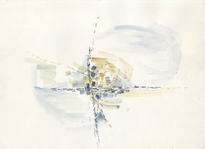 Birgit Skiold (1923-1982) - Watercolour, Geometric Abstraction