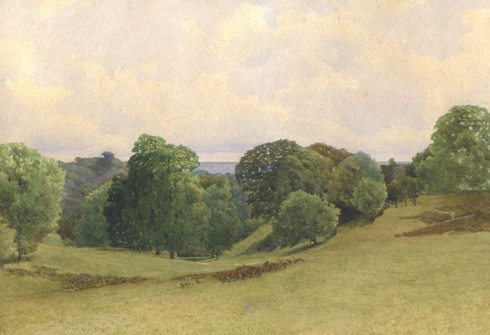 Edward Duncan (1803-1882) - Watercolour, English Landscape