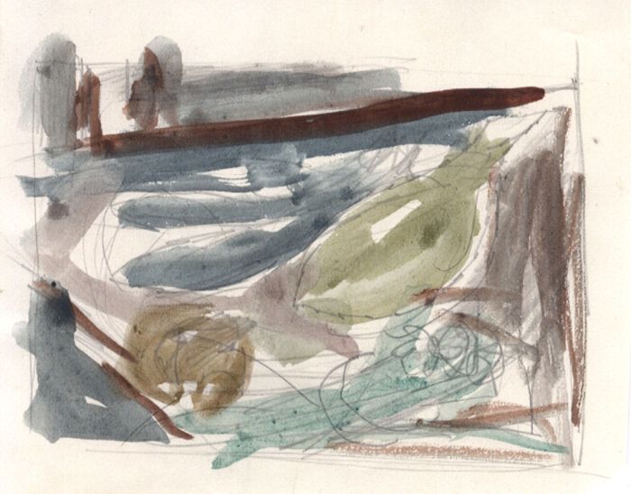 Birgit Skiold (1923-1982) - Watercolour, Abstract Composition