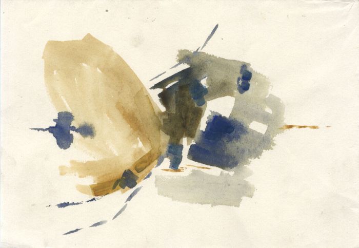 Birgit Skiold (1923-1982) - Watercolour, Abstract Composition