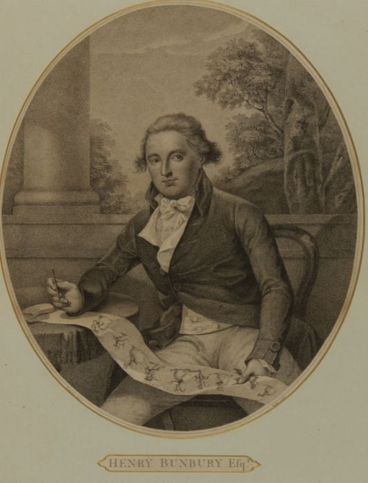 Henry William Bunbury (1750-1811) -  Engraving, Portrait of Henry Bunbury Esq.