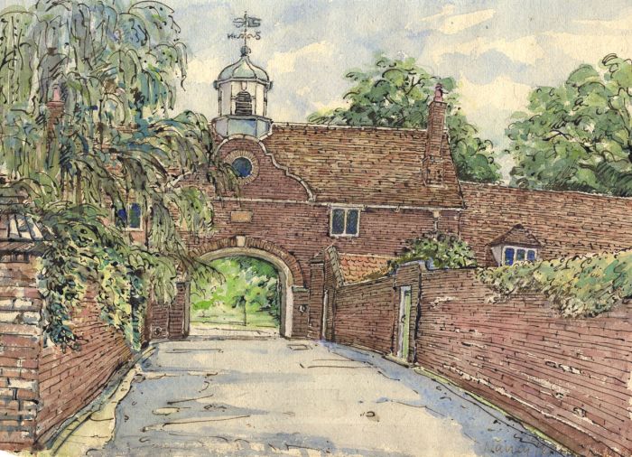 Nancy Petley-Jones - Signed 1989 Watercolour, Fairy Road, Twickenham