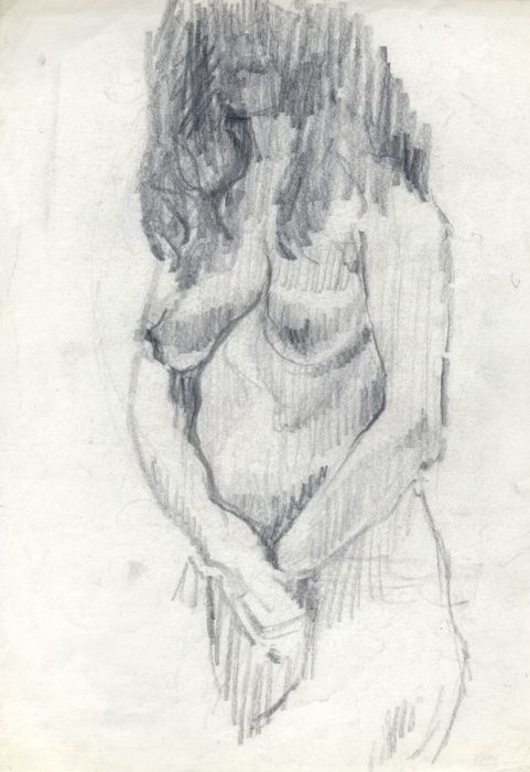 Gilbert Adams FRPS (1906-1996) - Mid 20th Century Graphite Drawing, Nude Study