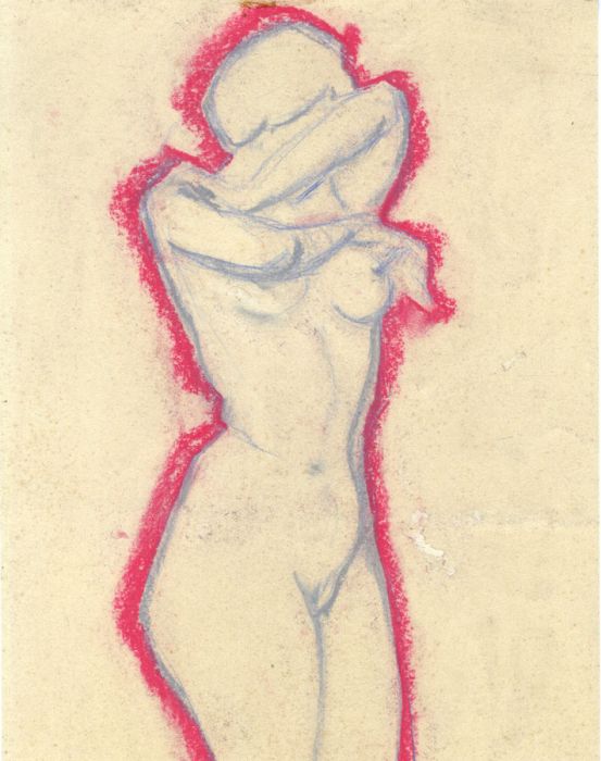 Gilbert Adams FRPS (1906-1996) - Mid 20th Century Pastel, Nude Study