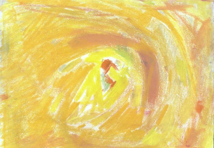 Gilbert Adams FRPS (1906-1996) - Mid 20th Century Pastel, Abstraction in Yellow