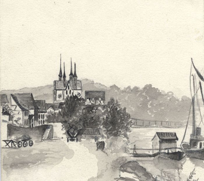 Jean Jacques Haakman - Late 19th Century Watercolour, Continental Landscape