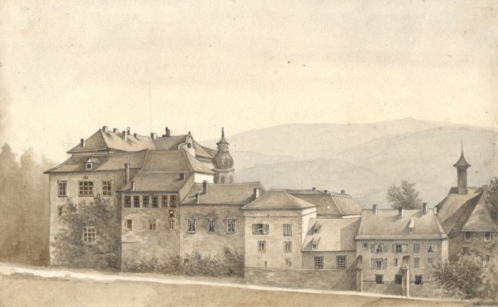 Jean Jacques Haakman- Late 19th Century Watercolour, Chateau du Grand Due, Baden