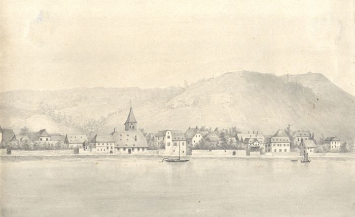 Jean Jacques Haakman - Late 19th Century Watercolour, Erpel am Rhine