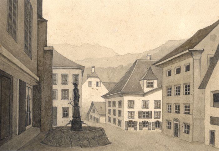 Jean Jacques Haakman - Late 19th Century Watercolour, Town Scene