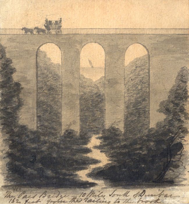 M. S. Jeffs - Fine Early 19th Century Watercolour, The Pais Bridge
