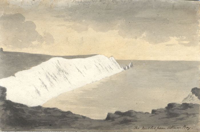 M. S. Jeffs - Fine Early 19th Century Watercolour, The Needles, Isle of Wight