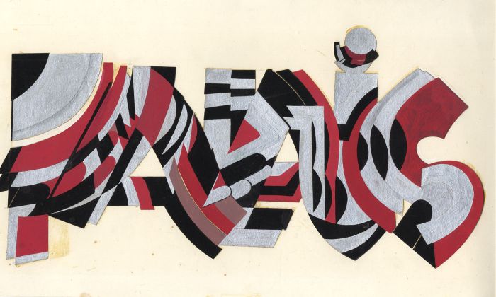 Mid 20th Century - Collaged Geometric Composition