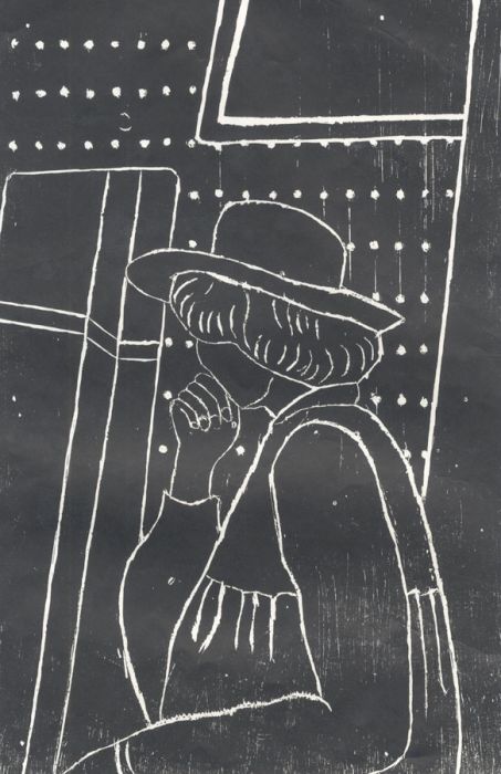J. Bainci a Lee - Contemporary Signed Artist's Proof Woodcut, Portrait